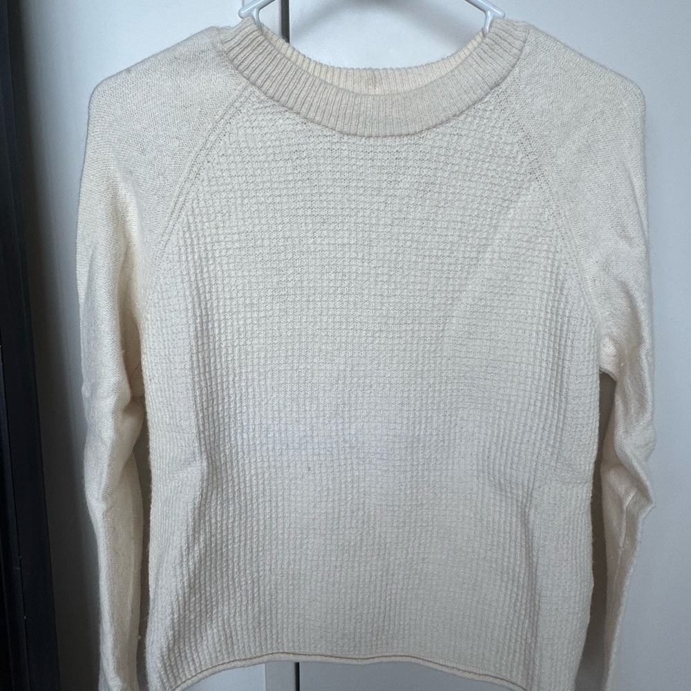 Madewell Cream Textured Women's Sweater